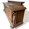 Image 6 : Renaissance Style Sideboard Crafted from Oak & with Detailed Hand-Carved Figures & Scenes 100x24x43"