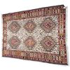 Image 1 : Qum Persian Silk Rug, Handmade Featuring a Geometric Medallion Pattern 55x39.5"