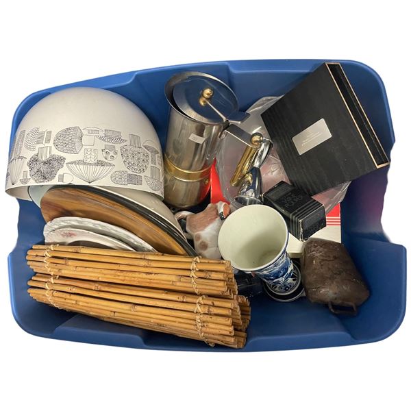 Box Lot of Assorted Decorative Collectables, Kitchenware and More