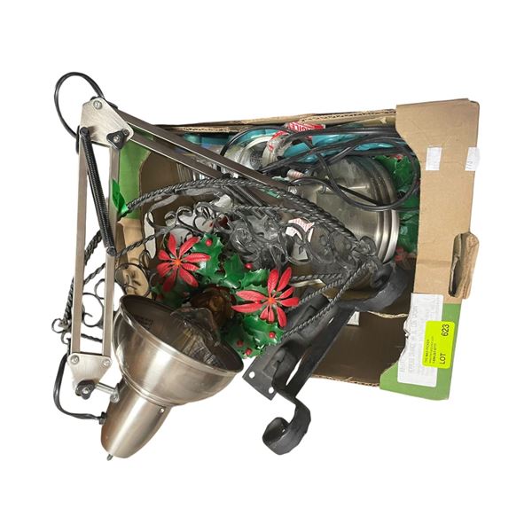 Mixed Lot of Pins/pinbacks, Christmas Items and More