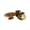 Image 1 : Copper Bowl & 2 Brass Vases