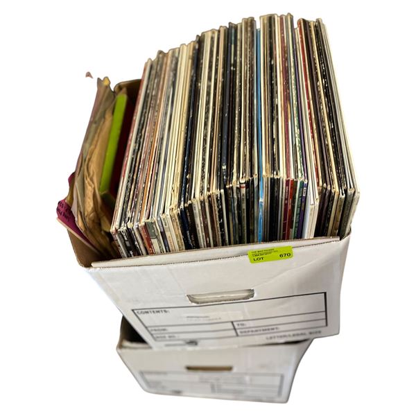 2 Boxes of Vintage LP Records