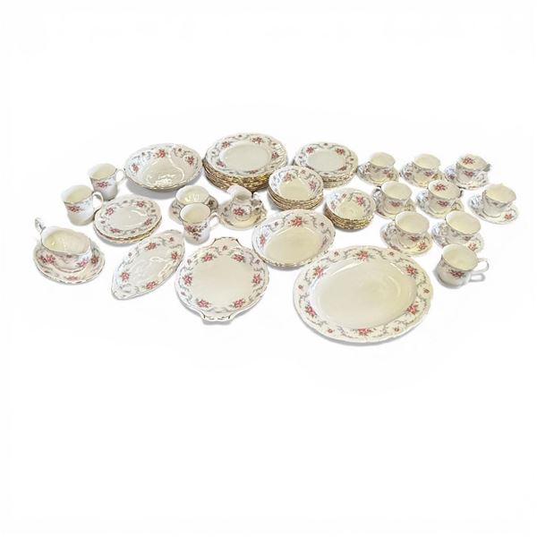 Over 50 pcs. of Royal Albert Tranquillity Bone China (Includes 8 full teacup & saucer sets with many