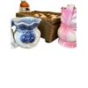 Image 3 : Fitz & Floyd Cookie Jar, Small Wood Plant Pot, & Figurines
