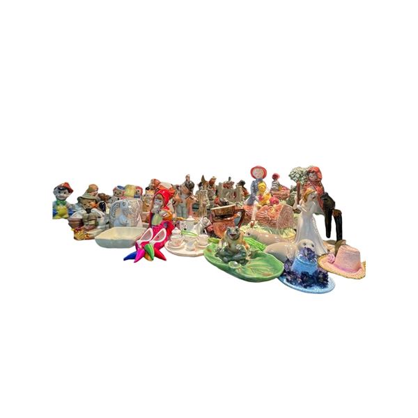 Group of Vintage Porcelain, Ceramic & Glass Figurines