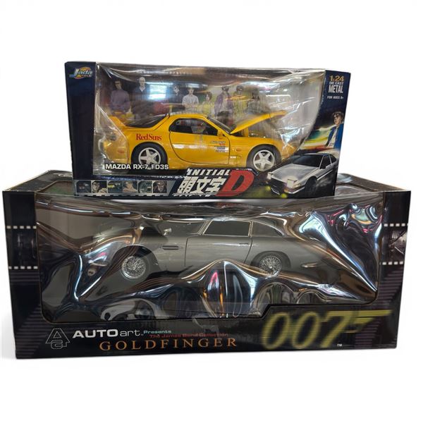 James Bond Auto Art Gold Finger 1:18 DB5 & Mazda RX-7 FD3S Initial D 1:24 Diecast