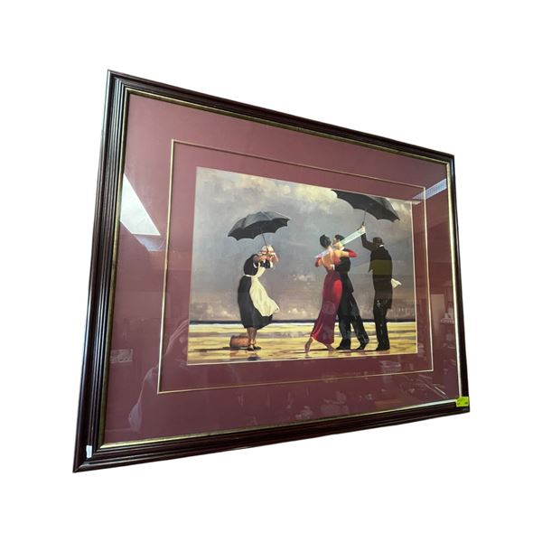 Framed Print  "The Singing Butler" by Jack Vettriano (double matted in a 31" x 38" frame)