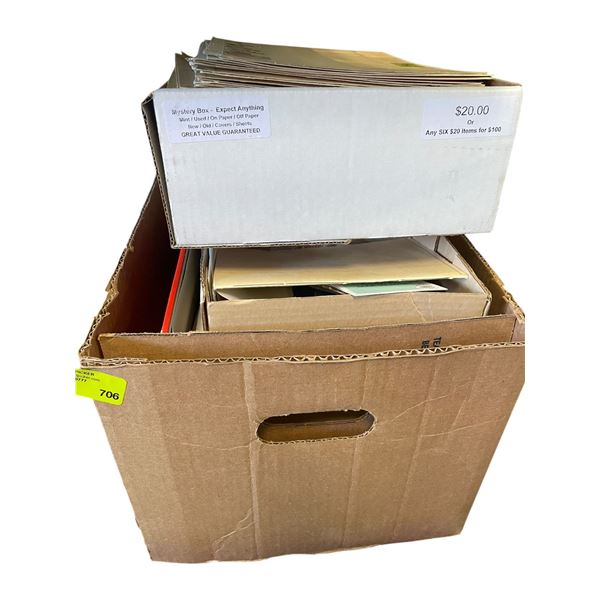 2 Boxes of Stamps and Stamp Related Goods