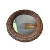 Image 1 : Round Wicker Framed Wall Mirror * 24" Diameter