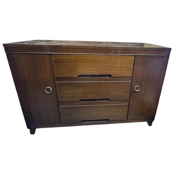 Mid-Century Solid Wood Sideboard (20" x 50" x 34" tall)