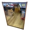 Image 1 : Vintage Generous Size Wood Framed Wall Mirror (40" x 29")