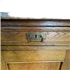 Image 2 : Vintage Arts & Crafts Oak Sideboard with Brass Pulls ( 23" x 54" x 37" tall)