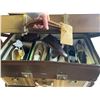 Image 3 : Large Quantity of Assorted Women's Shoes in 3 Large Vintage Suitcases and 1 Box