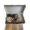Image 8 : Large Quantity of Assorted Women's Shoes in 3 Large Vintage Suitcases and 1 Box