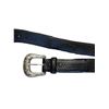 Image 2 : Black Leather Western Style Belt - Size 36