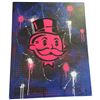 Image 1 : 2021 Signed J. K. Graffiti Style Painting on Canvas of "Mr. Monopoly" (24" x 30" stretched canvas)