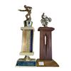 Image 2 : 3 Vintage Marksman Trophies & 1 Motor Cross Trophy