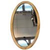 Image 1 : Wood Framed Oval Wall Mirror (24" X 40")