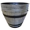 Image 1 : 5 Resin Planters with Drain Holes (15" Diameter X 10" Deep)