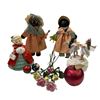 Image 1 : 11" Wood Black Americana Dolls, Porcelain Music Box, Vintage China Doll and More