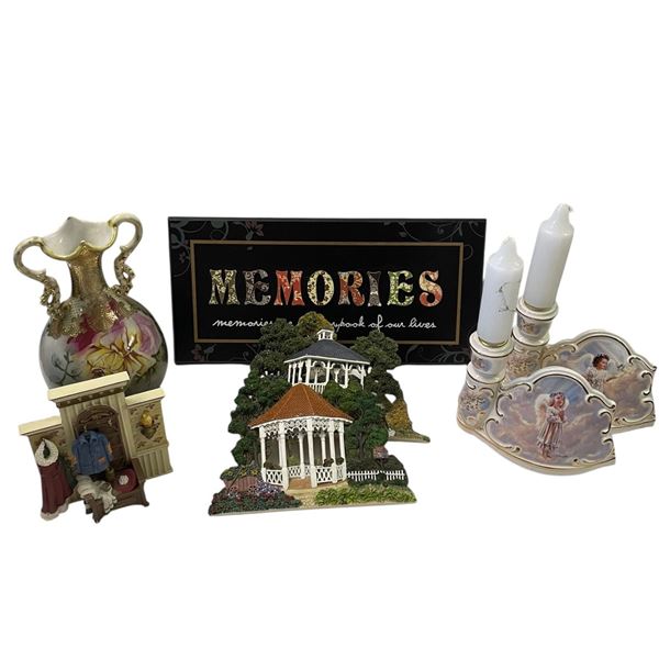 Vintage Porcelain Vase, Candle Holders and Giftware