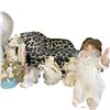 Image 4 : Shelf Lot of Angel and Cherubs * Variety of Materials * Tallest is 15"