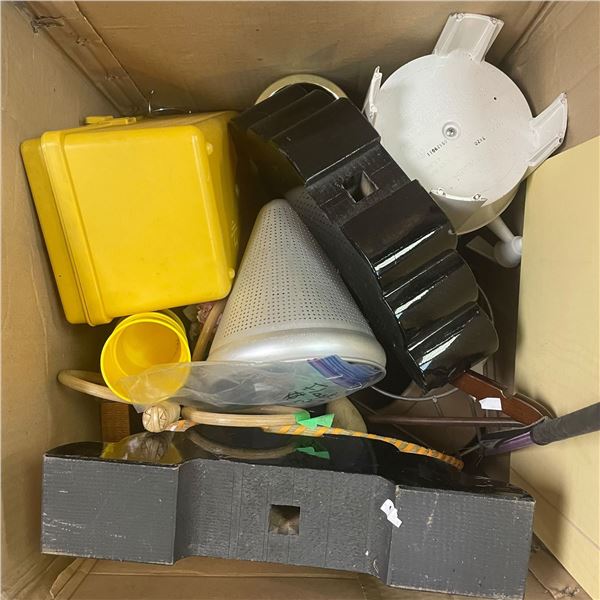 Box Lot of Assorted Household Goods