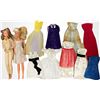 Image 1 : Vintage 1970s Barbie Lot: Dolls & Assorted Handmade Dresses