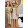 Image 2 : Vintage 1970s Barbie Lot: Dolls & Assorted Handmade Dresses