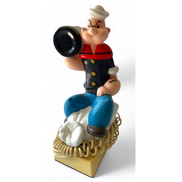 1982 Popeye the Sailor Corded Landline Telephone, Approx. 8" Tall