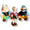 Image 1 : Set of 3 Popeye Cartoon Plush Figures