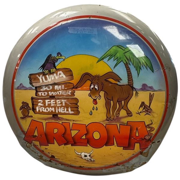Large Metal Sign "Yuma Arizona" 24" Diameter