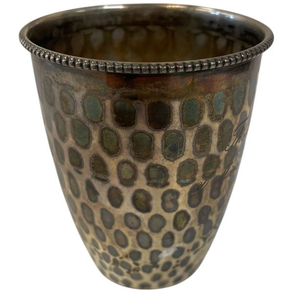 1920s .800 Continental Silver Cup * Engraved "Thea 30 . Marz , 1929" (Weight: 69 grams)