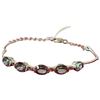 Image 1 : Sterling Silver Mystic Topaz Bracelet with Four 5.5 mm  7.5 mm gemstones (Total weight: 6.4 grams)