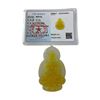 Image 1 : Yellow Gemstone "Goddess of Compassion" Pendant with Certificate of Authenticity (46 x 74mm 42.46 gr