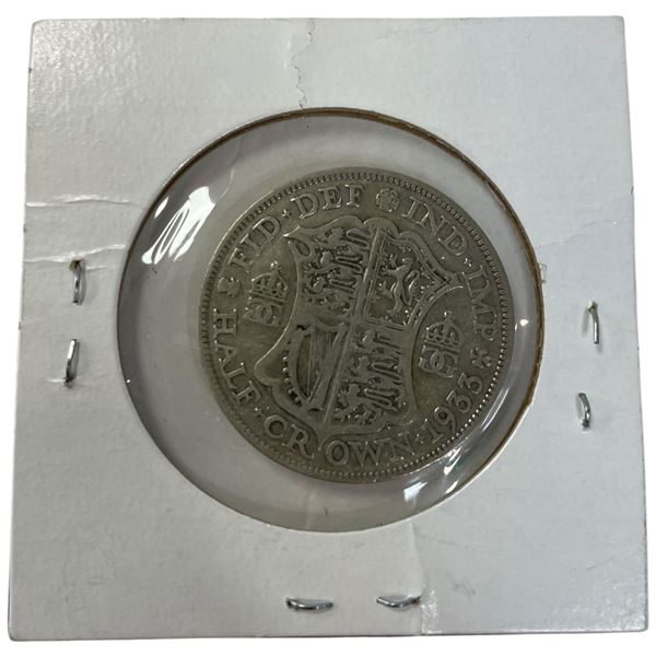 1933 British Half Crown Coin * King George V * 50% Silver