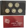 Image 1 : 1977 "Chinese Dynasty" 5 Coin Collection, Designed by Raymond Chow * In original folder with booklet