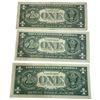 Image 2 : 3 US $1 Banknotes * Series 1963 B, 1969, and 1981 A * Circulated but 2 are still crisp