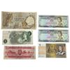 Image 2 : 6 World Currency Banknotes * 1940 French 100 Francs, British C Series 1 Pound, 2 x Fiji $1, Australi