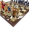 Image 3 : Saladin Vs Crusaders Chess Set: Historical Resin Figures  18x18"