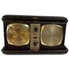 Image 1 : 1960s Delfonics Travel Radio Alarm Clock in Faux Leather Case * Battery Operated