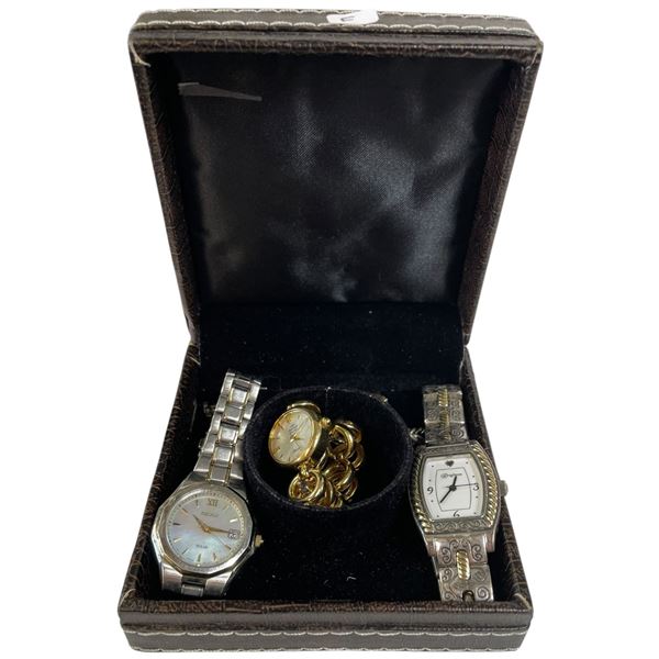 Ladies Jules Jurgensen, Fossil & Brighton Wrist Watches * Preowned