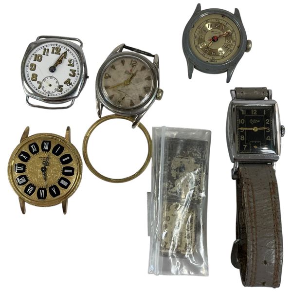Bifora Wrist Watch & Assorted Watch Parts