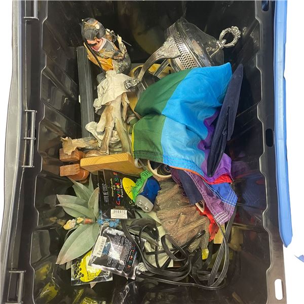 Box Lot of Decorative Items and Household Goods
