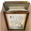 Image 1 : Box of Vintage Pictures in Frames and Household Goods