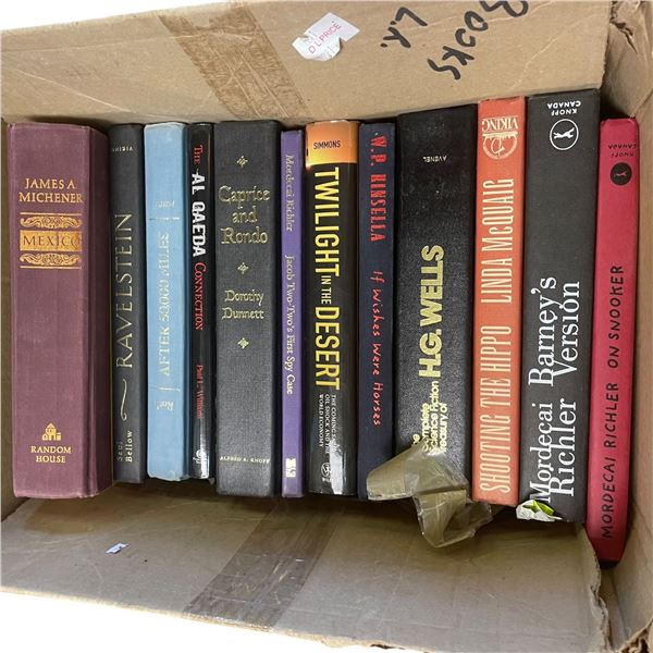 Box of Assorted Hard Cover Books