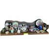 Image 3 : 3 Shelves of Miniature China & Porcelain Knick Knacks