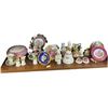 Image 4 : 3 Shelves of Miniature China & Porcelain Knick Knacks
