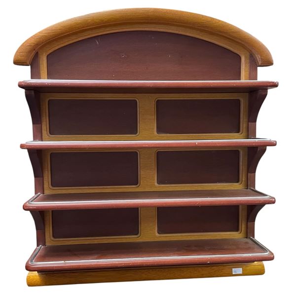 4-Tier Wood Wall Curio Shelf (6" x 19" x 21" tall)