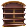 Image 1 : 4-Tier Wood Wall Curio Shelf (6" x 19" x 21" tall)